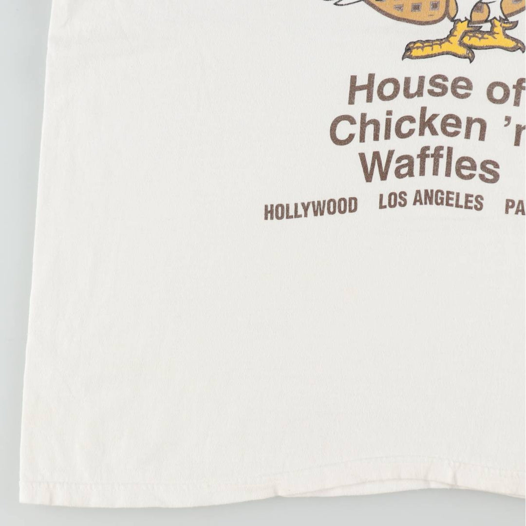 Hanes BEEFY-T Advertising T-Shirt, Made in USA, Men's Size XL (approx.) cotton white type Vintage Second Hand