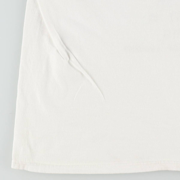 Hanes BEEFY-T Advertising T-Shirt, Made in USA, Men's Size XL (approx.) cotton white type Vintage Second Hand