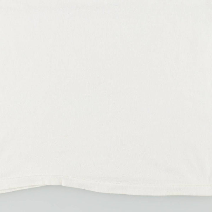 1980'S Hanes BEEFY-T Blue Tag Advertising T-Shirt, Made in USA, Men's Size L (approx.), Vintage cotton white type Vintage Second Hand