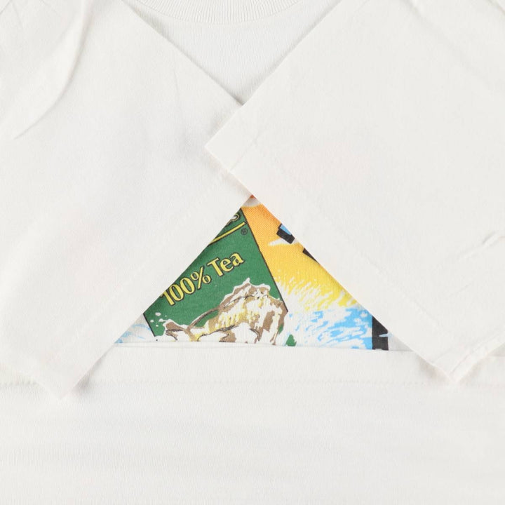 ~90'S 202 USA Advertising T-Shirt, Made in USA, Men's XL equivalent, Vintage cotton white type Vintage Second Hand