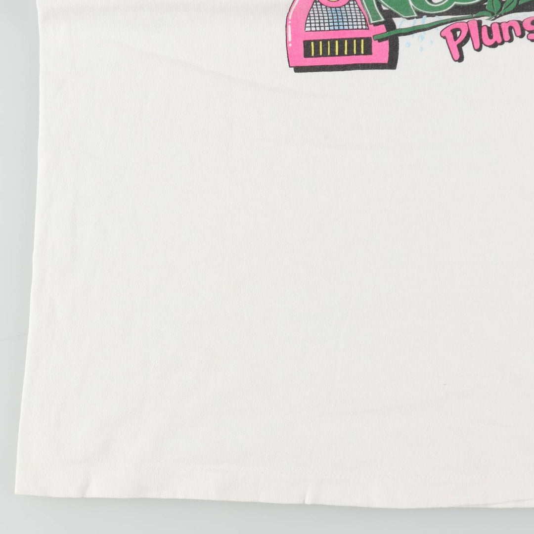 ~90'S 202 USA Advertising T-Shirt, Made in USA, Men's XL equivalent, Vintage cotton white type Vintage Second Hand
