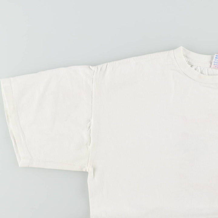 90'S NATIONAL advertising T-shirt, Made in USA, Men's XL equivalent, Vintage cotton white type Vintage Second Hand