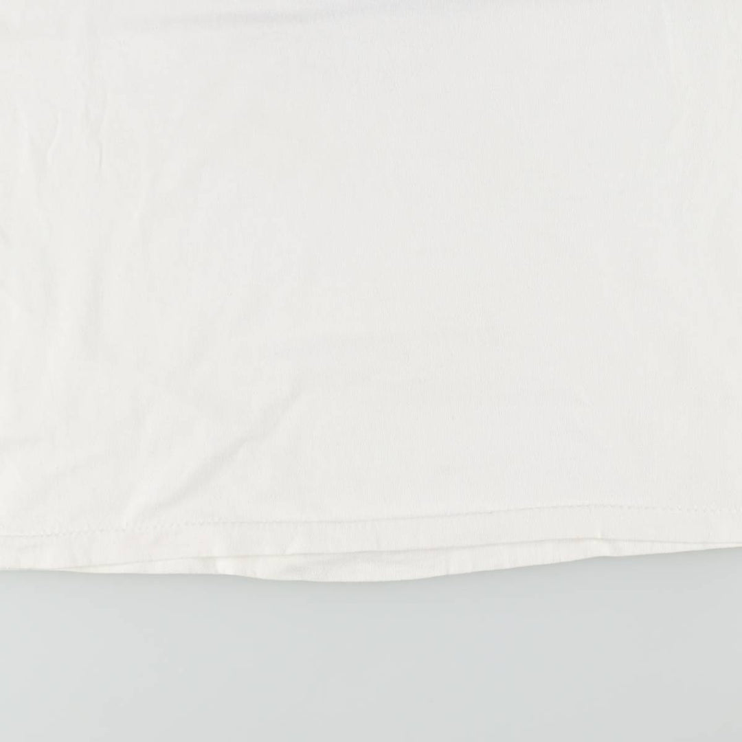 90'S NATIONAL advertising T-shirt, Made in USA, Men's XL equivalent, Vintage cotton white type Vintage Second Hand
