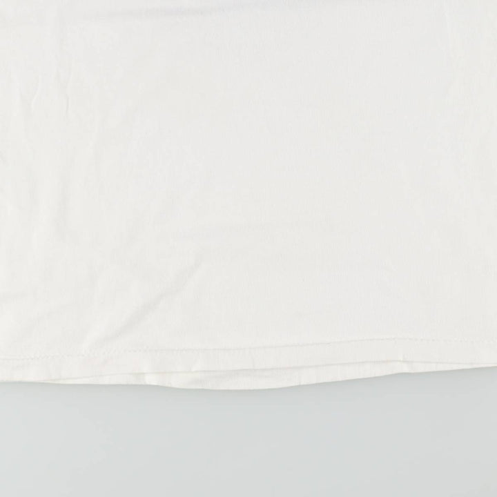 90'S NATIONAL advertising T-shirt, Made in USA, Men's XL equivalent, Vintage cotton white type Vintage Second Hand