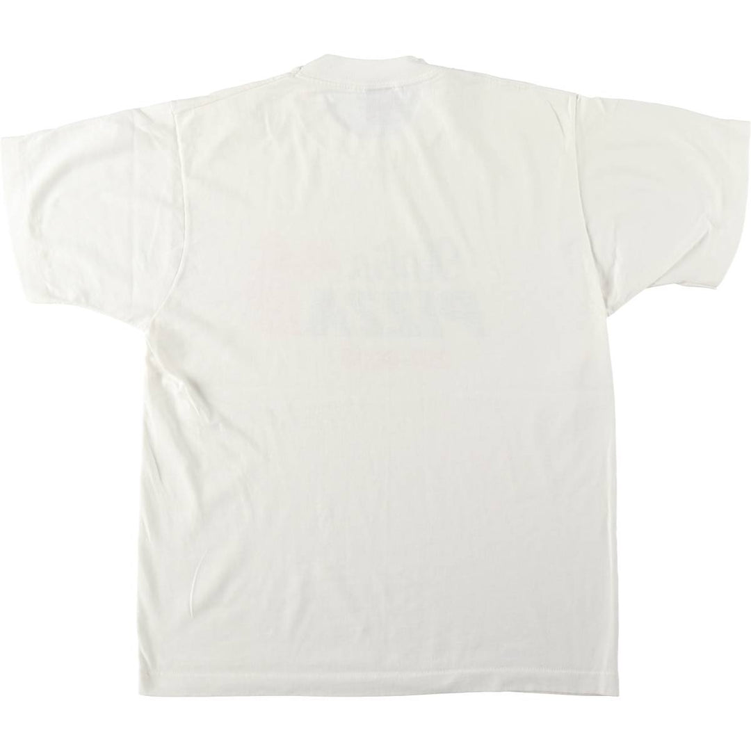 90'S Fruit of the Loom Best Advertising T-Shirt, Made in Canada, Men's Size L (approx.), Vintage cotton white type Vintage Second Hand