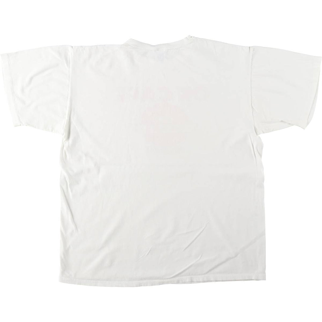 90'S Russell Advertising T-Shirt, Made in USA, Men's Size XL (Equivalent), Vintage cotton white type Vintage Second Hand