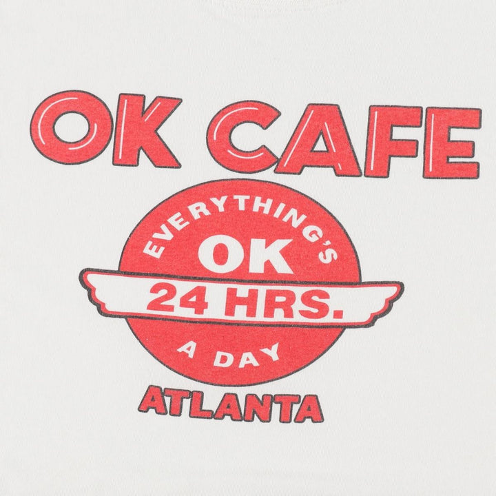 90'S Russell Advertising T-Shirt, Made in USA, Men's Size XL (Equivalent), Vintage cotton white type Vintage Second Hand