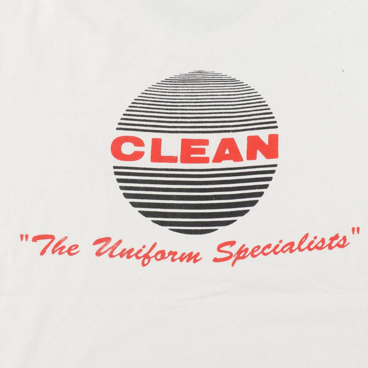 90'S Print Advertising T-Shirt, Men's XL (approx.), Vintage cotton white type Vintage Second Hand