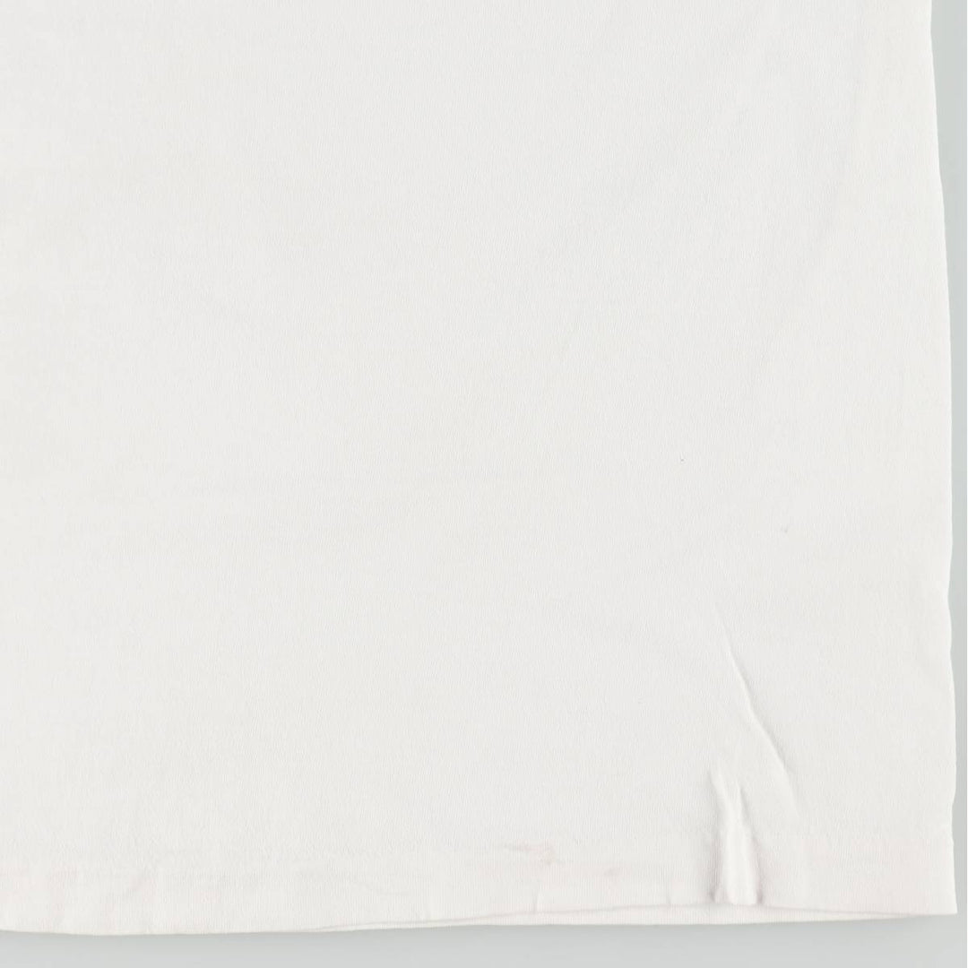 90'S Print Advertising T-Shirt, Men's XL (approx.), Vintage cotton white type Vintage Second Hand
