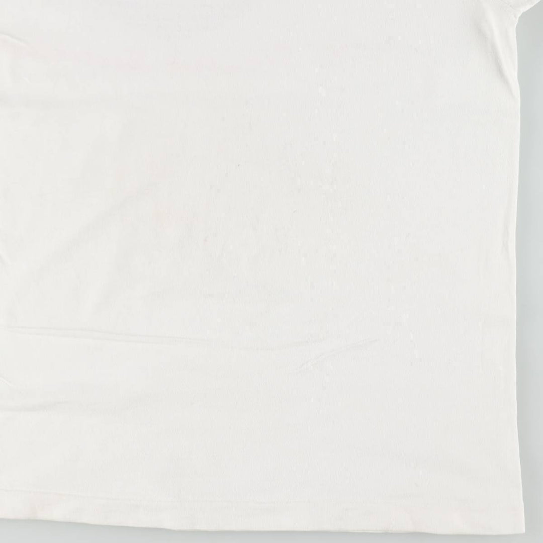 90'S Print Advertising T-Shirt, Men's XL (approx.), Vintage cotton white type Vintage Second Hand