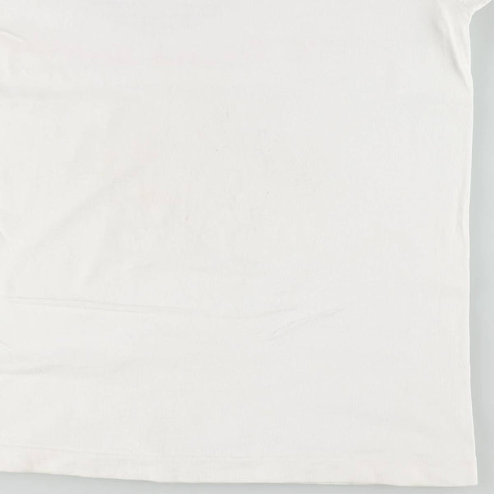 90'S Print Advertising T-Shirt, Men's XL (approx.), Vintage cotton white type Vintage Second Hand