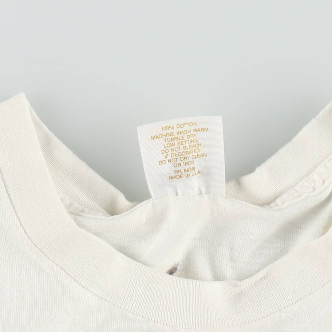90'S Tennessee River Cheers Boston Advertising T-Shirt, Made in USA, Men's XL equivalent, Vintage cotton white type Vintage Second Hand