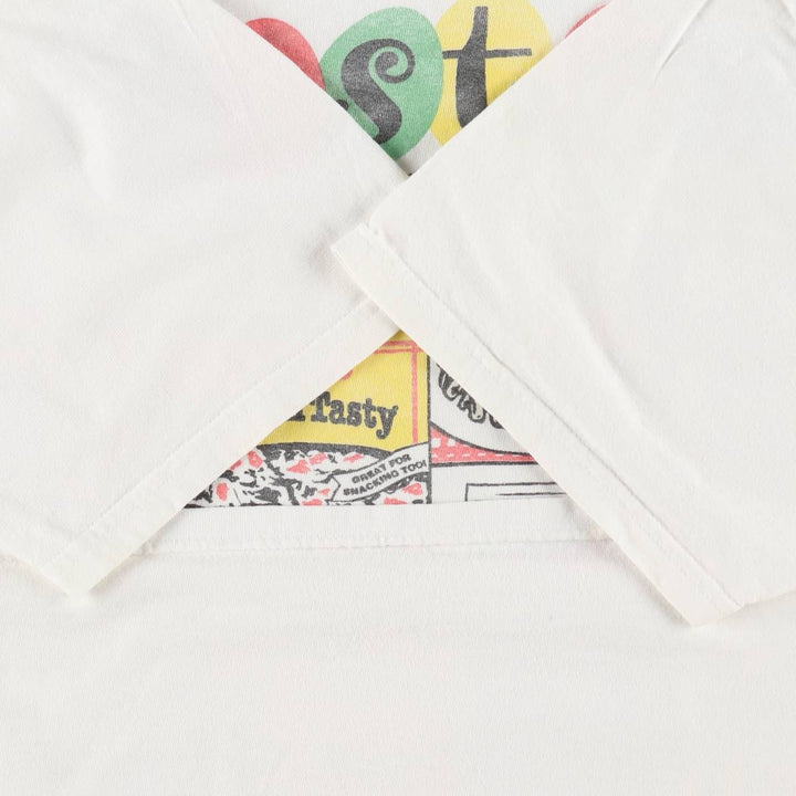 90'S Jerzees Advertising T-Shirt, Men's Size L (approx.), Vintage cotton white type Vintage Second Hand