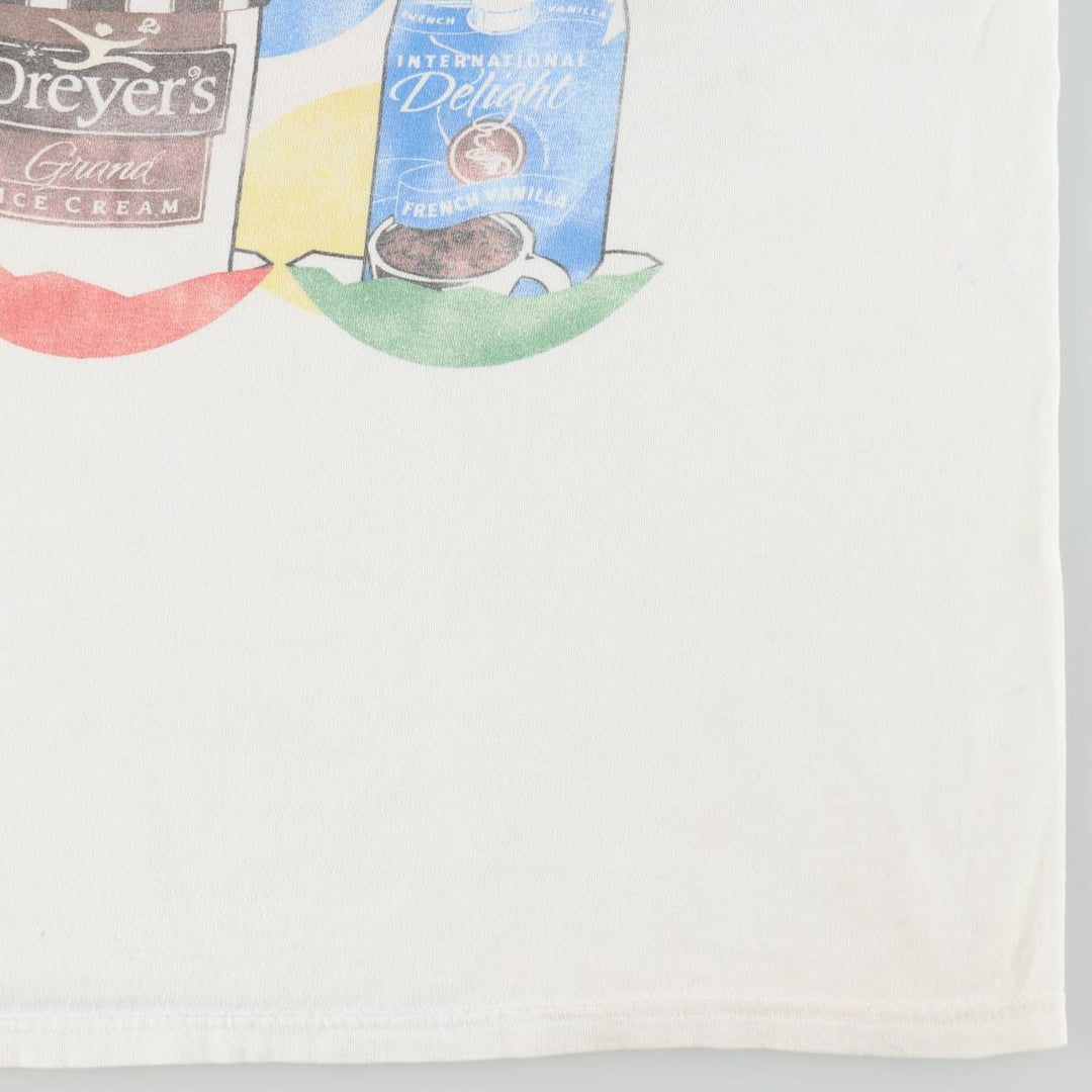 90'S Jerzees Advertising T-Shirt, Men's Size L (approx.), Vintage cotton white type Vintage Second Hand