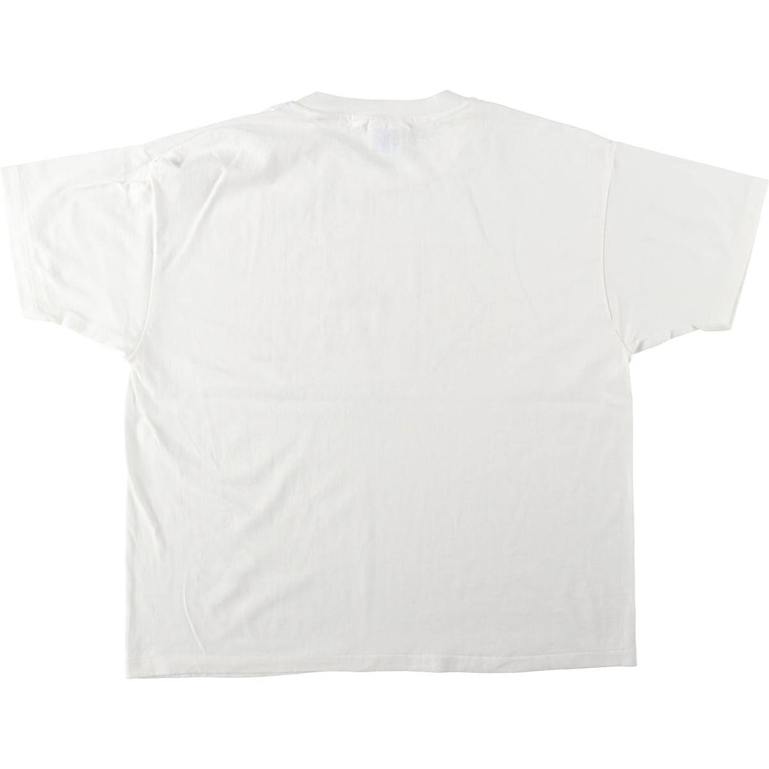 Vintage 90'S Hanes Advertising T-Shirt, Made in USA, Men's XL cotton white type Vintage Second Hand