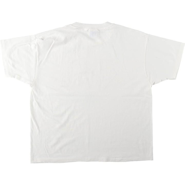 Vintage 90'S Hanes Advertising T-Shirt, Made in USA, Men's XL cotton white type Vintage Second Hand
