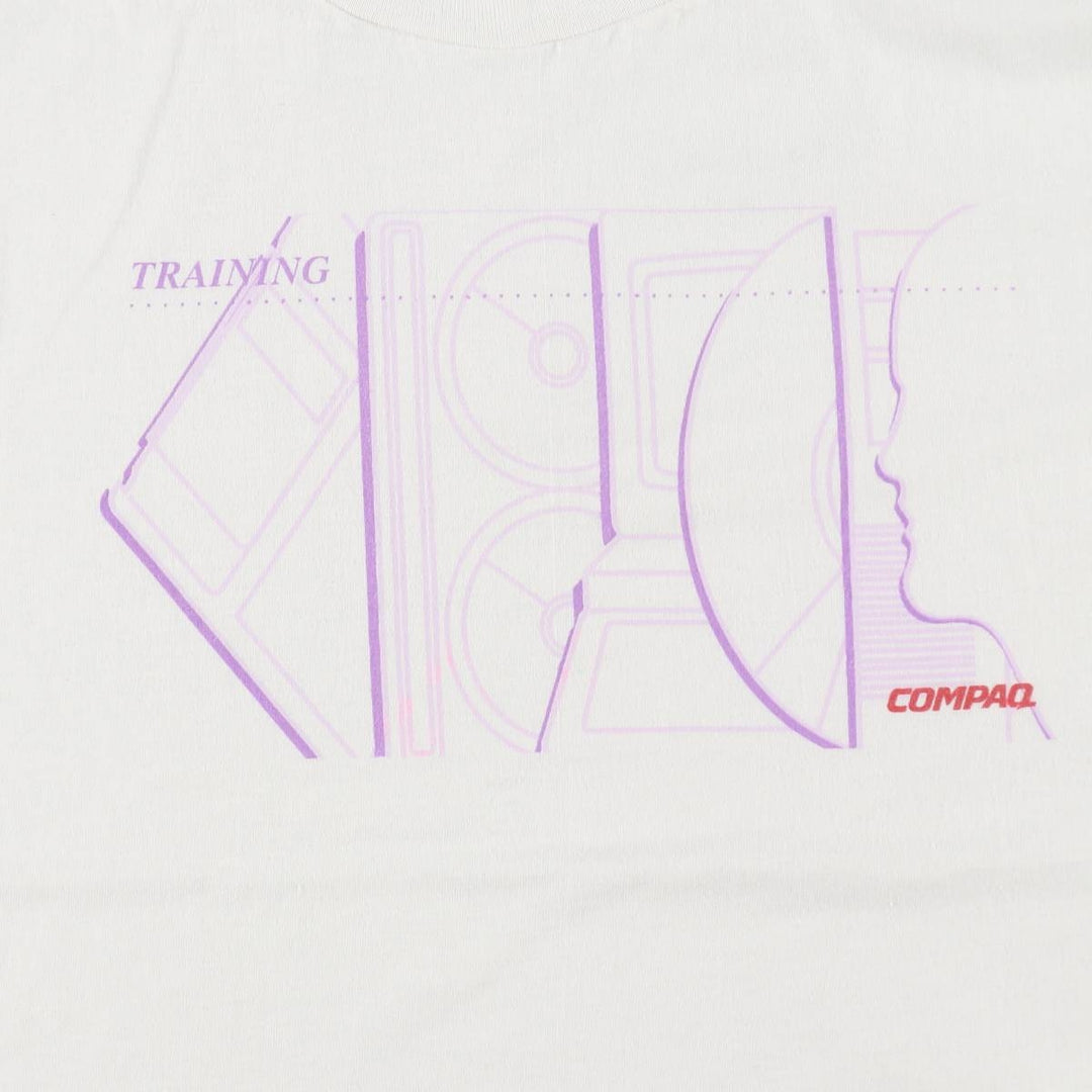 Vintage 90'S Hanes Advertising T-Shirt, Made in USA, Men's XL cotton white type Vintage Second Hand