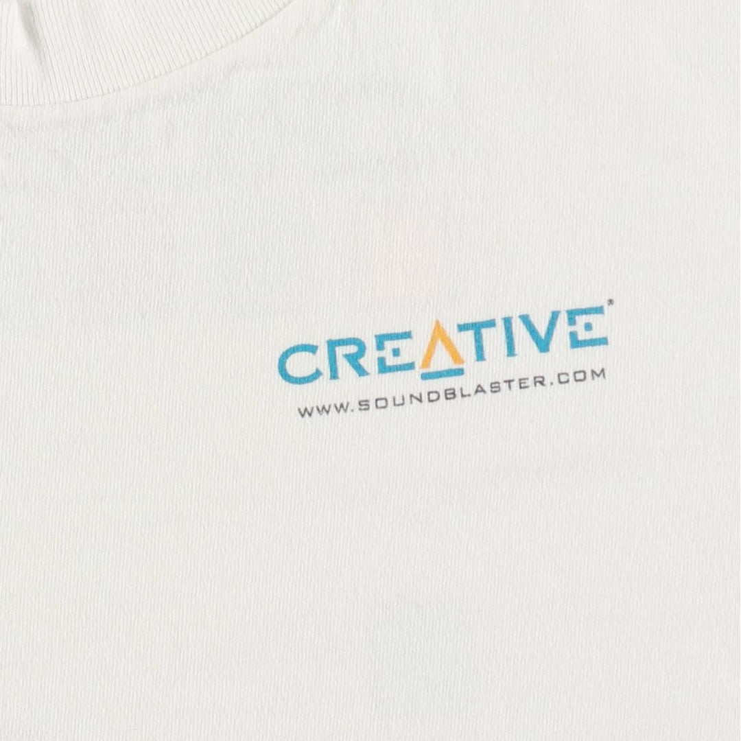 90'S ONEITA PowerPro Advertising T-Shirt, Men's Size L (approx.), Vintage cotton white type Vintage Second Hand
