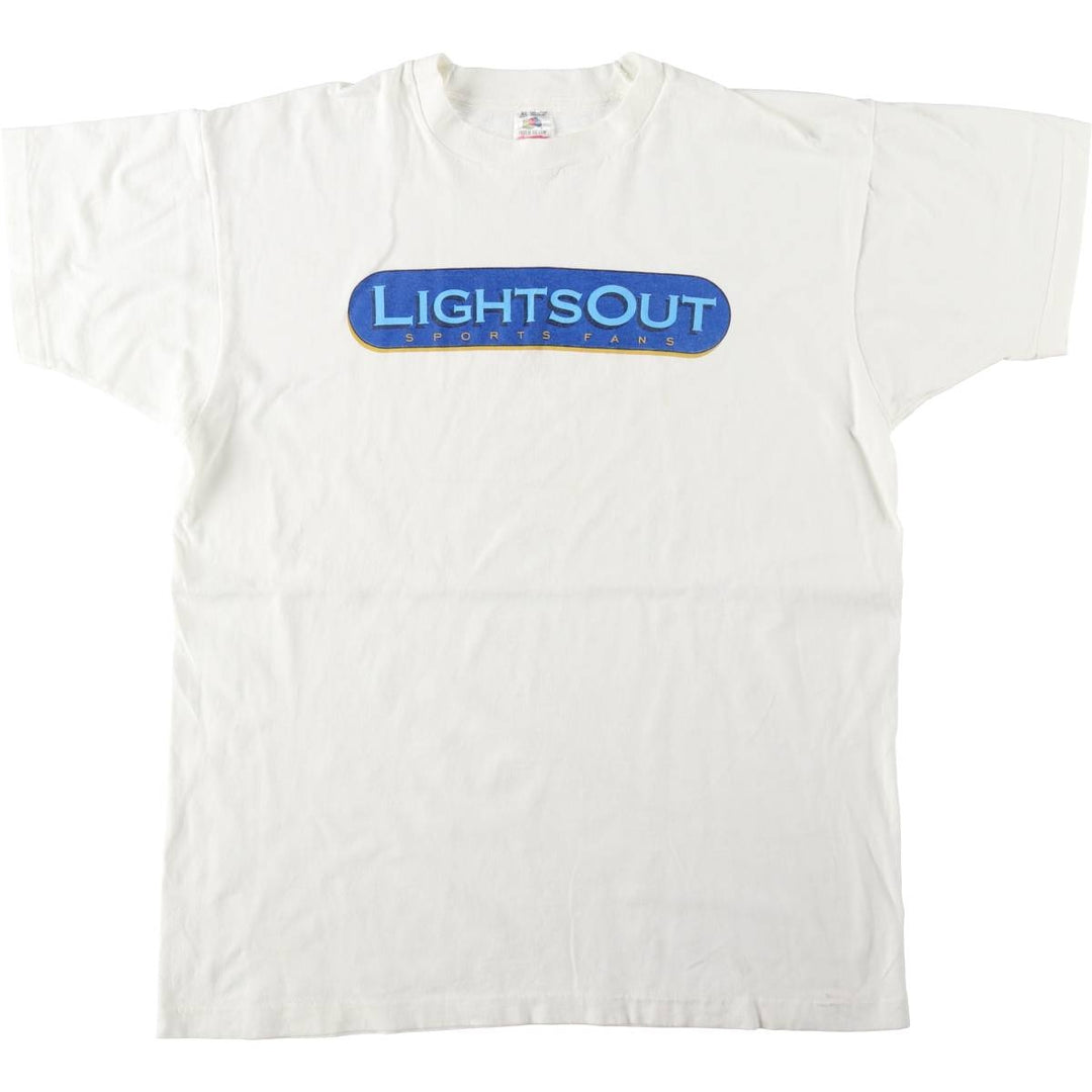 90'S Fruit of the Loom Advertising T-shirt Made in USA Men's XL Vintage cotton white type Vintage Second Hand