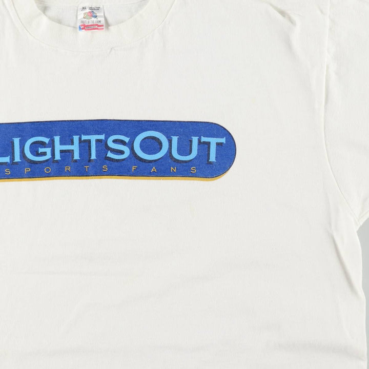 90'S Fruit of the Loom Advertising T-shirt Made in USA Men's XL Vintage cotton white type Vintage Second Hand