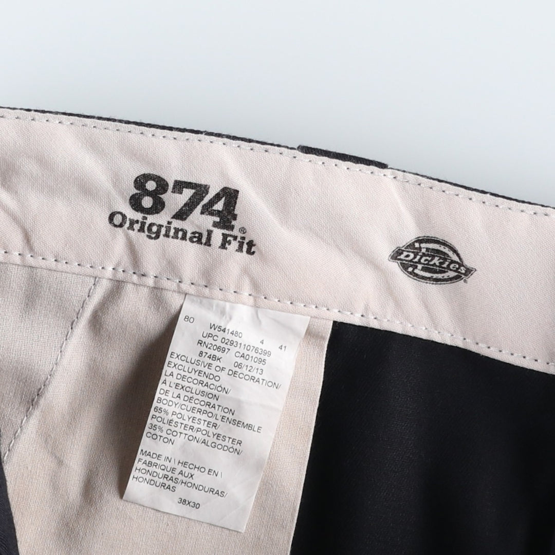 Dickies 874 Original Fit Work Pants, Men's W39 (approx.) polyester black type Vintage Second Hand
