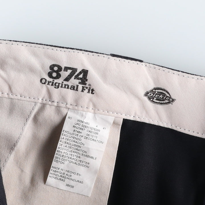 Dickies 874 Original Fit Work Pants, Men's W39 (approx.) polyester black type Vintage Second Hand