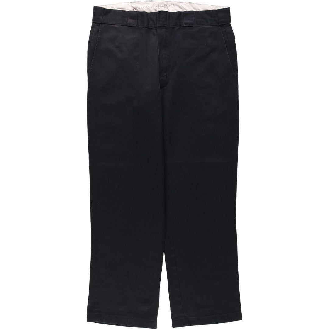 Dickies Original Fit Work Pants, Men's W35 (approx.) polyester black type Vintage Second Hand