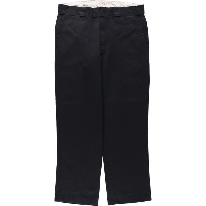 Dickies Original Fit Work Pants, Men's W35 (approx.) polyester black type Vintage Second Hand