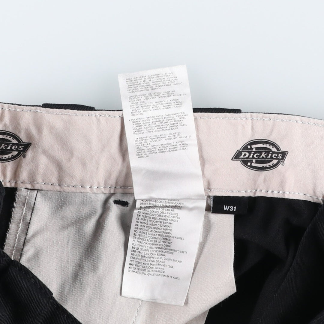 Dickies Work Pants Men's W33 polyester black type Vintage Second Hand