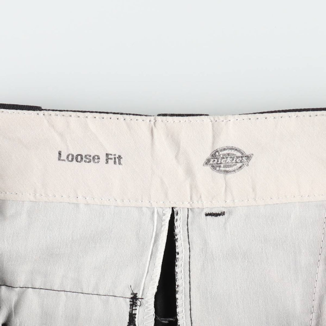 Dickies Loose Fit Double Knee Work Pants Men's W33 unclear black type Vintage Second Hand