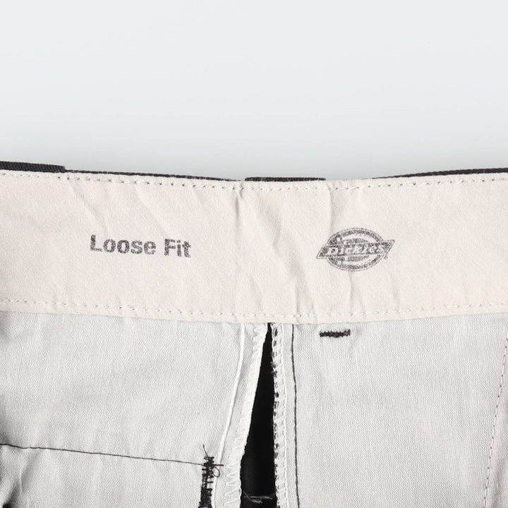 Dickies Loose Fit Double Knee Work Pants Men's W33 unclear black type Vintage Second Hand