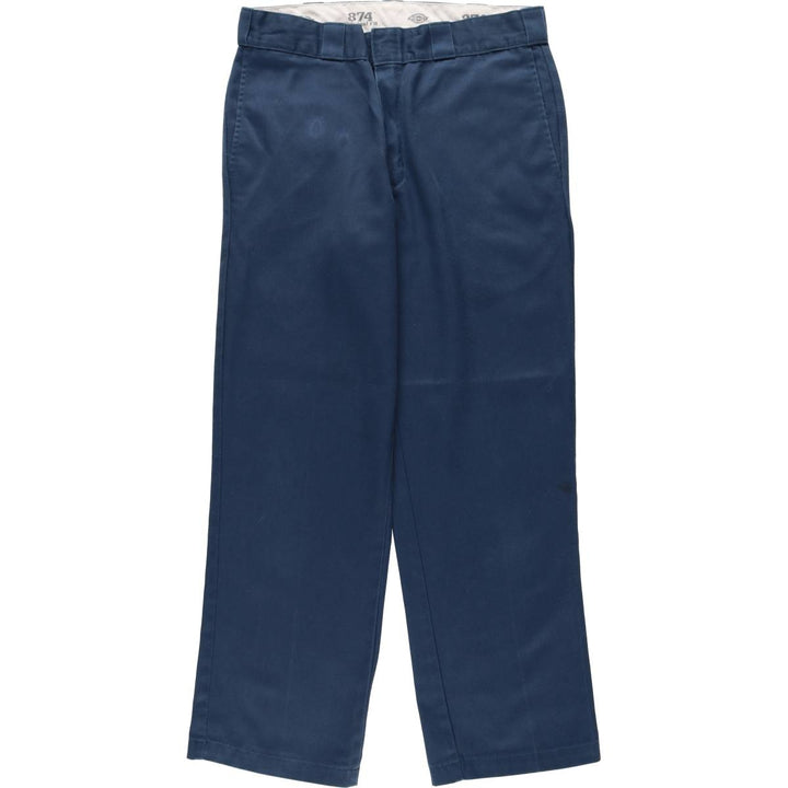 Dickies 874 Original Fit Work Pants, Men's, Size W34 unclear Navy blue Vintage Second Hand