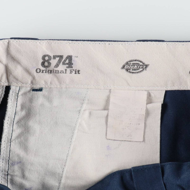 Dickies 874 Original Fit Work Pants, Men's, Size W34 unclear Navy blue Vintage Second Hand