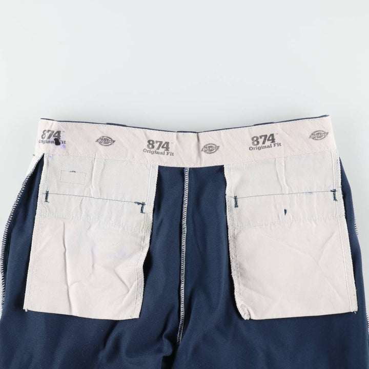 Dickies 874 Original Fit Work Pants, Men's, Size W34 unclear Navy blue Vintage Second Hand