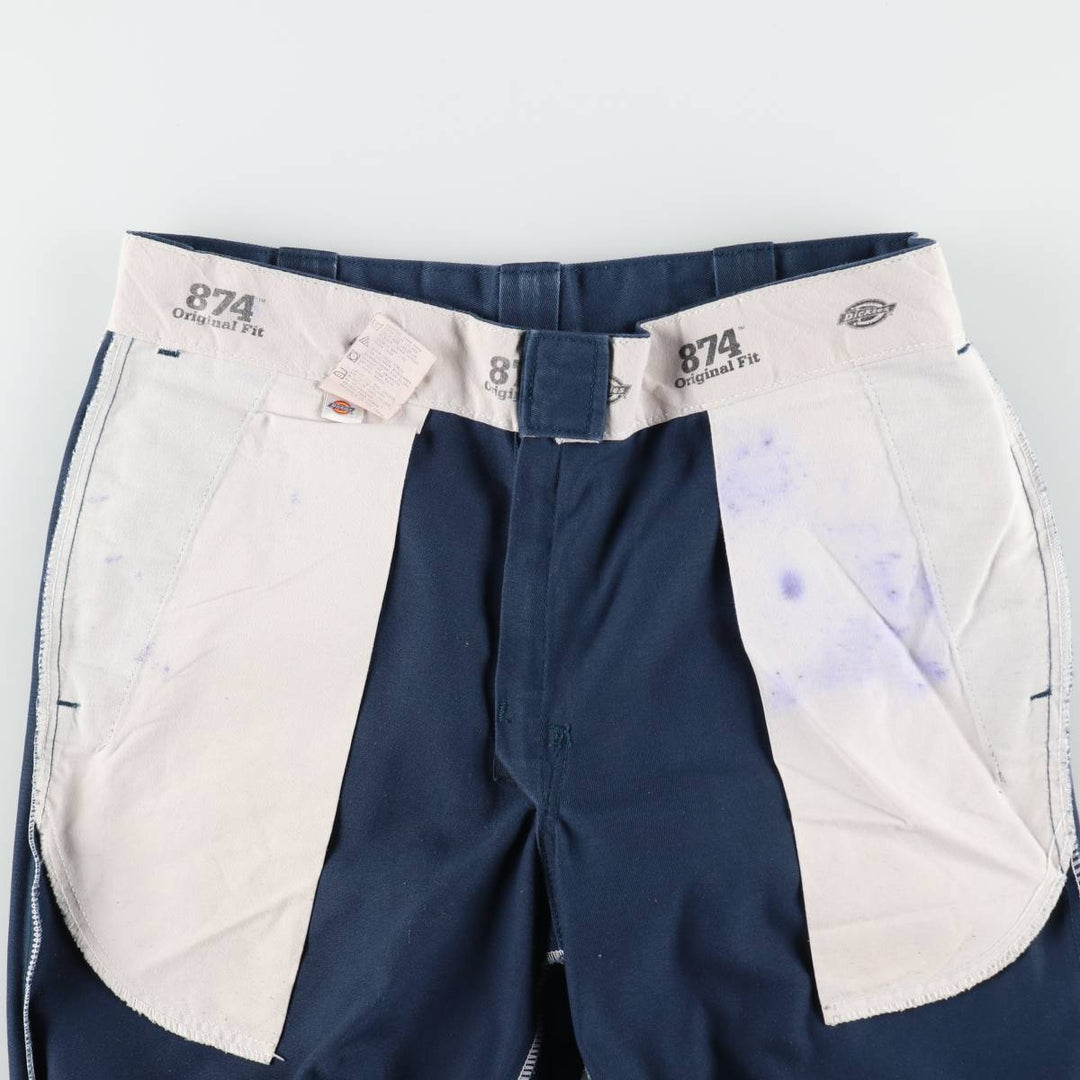 Dickies 874 Original Fit Work Pants, Men's, Size W34 unclear Navy blue Vintage Second Hand