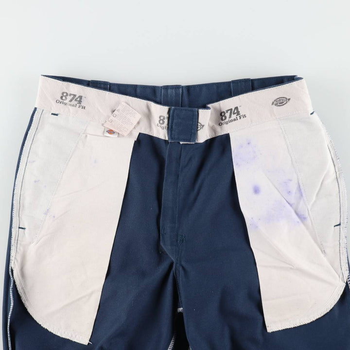 Dickies 874 Original Fit Work Pants, Men's, Size W34 unclear Navy blue Vintage Second Hand