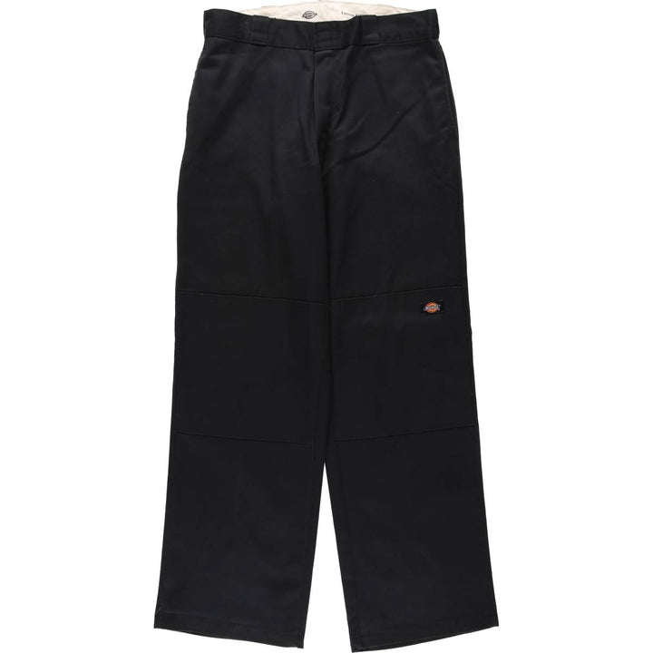 Dickies Loose Fit Double Knee Work Pants Men's W34 polyester black type Vintage Second Hand