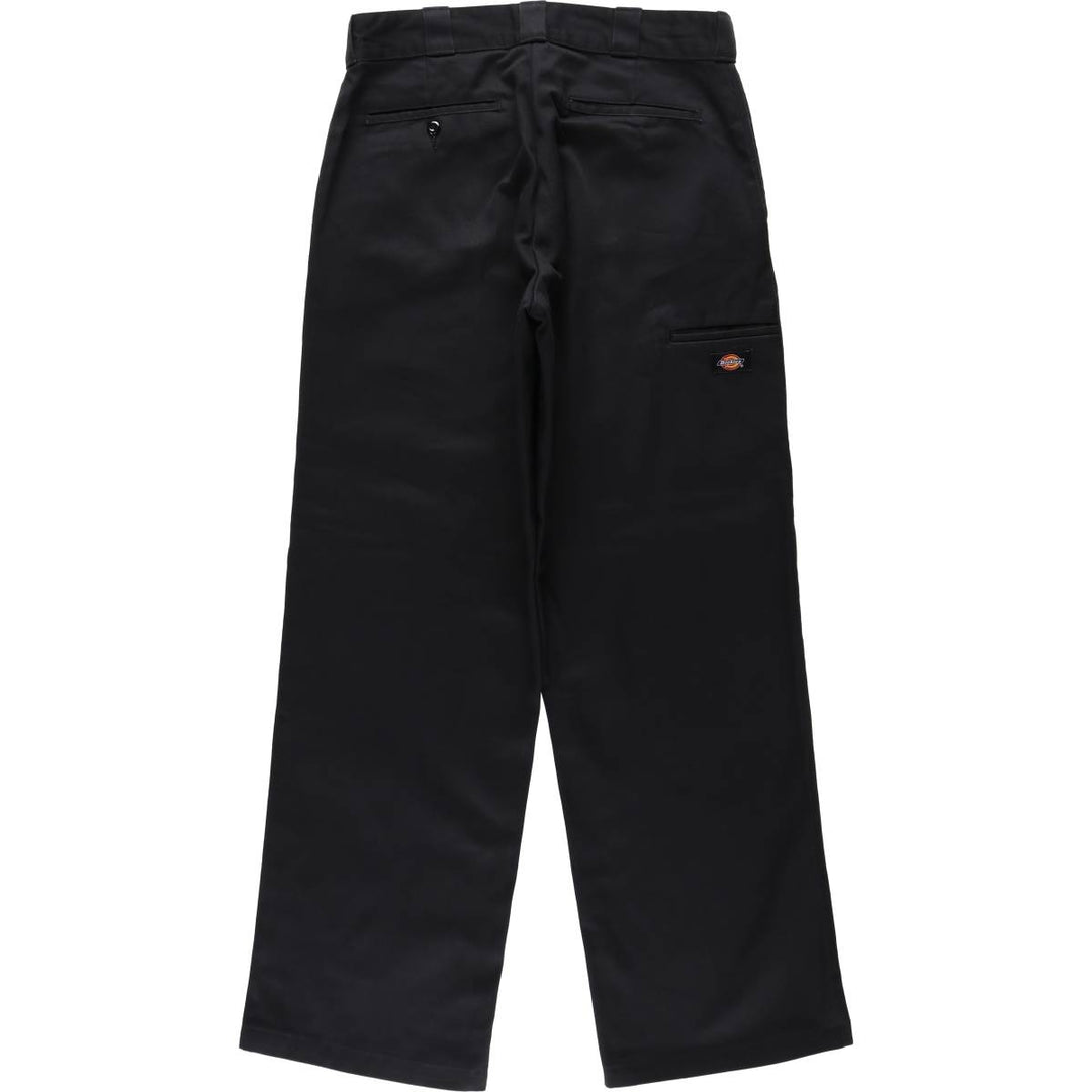Dickies Loose Fit Double Knee Work Pants Men's W34 polyester black type Vintage Second Hand