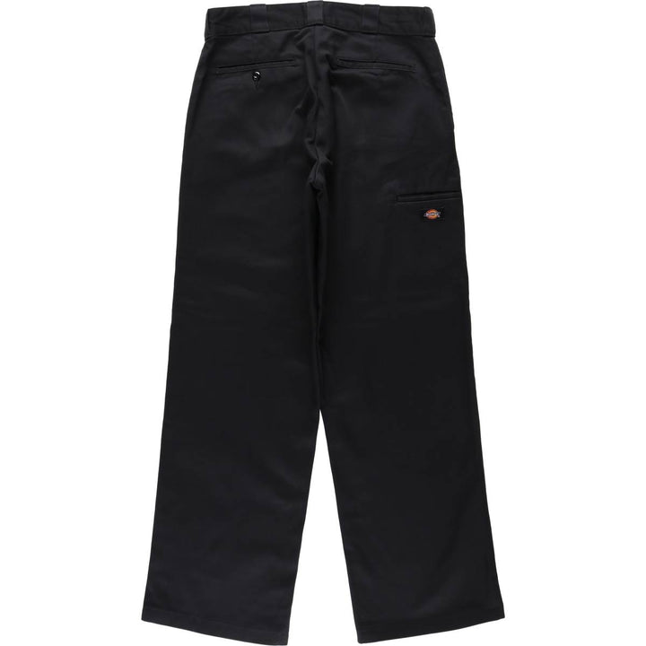 Dickies Loose Fit Double Knee Work Pants Men's W34 polyester black type Vintage Second Hand