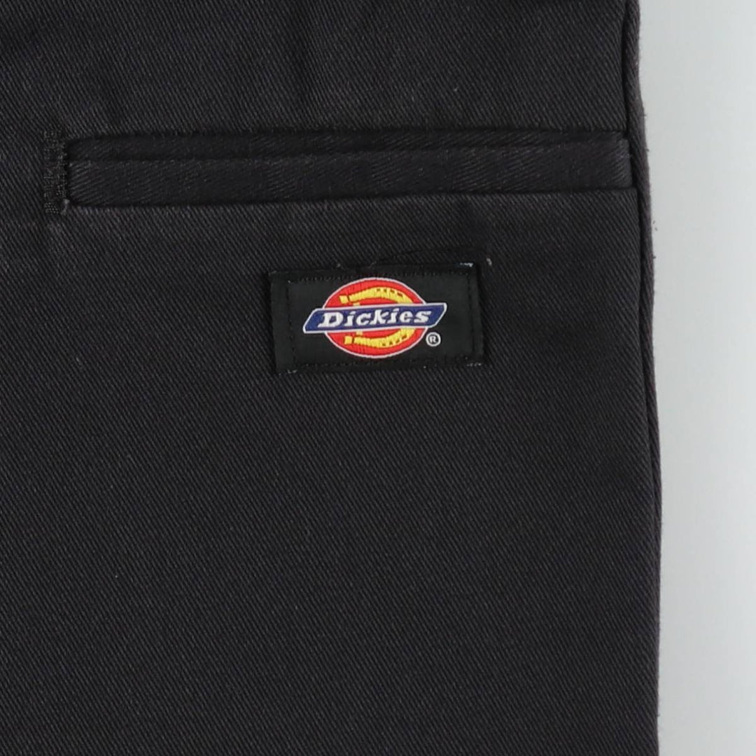 Dickies Loose Fit Double Knee Work Pants Men's W34 polyester black type Vintage Second Hand