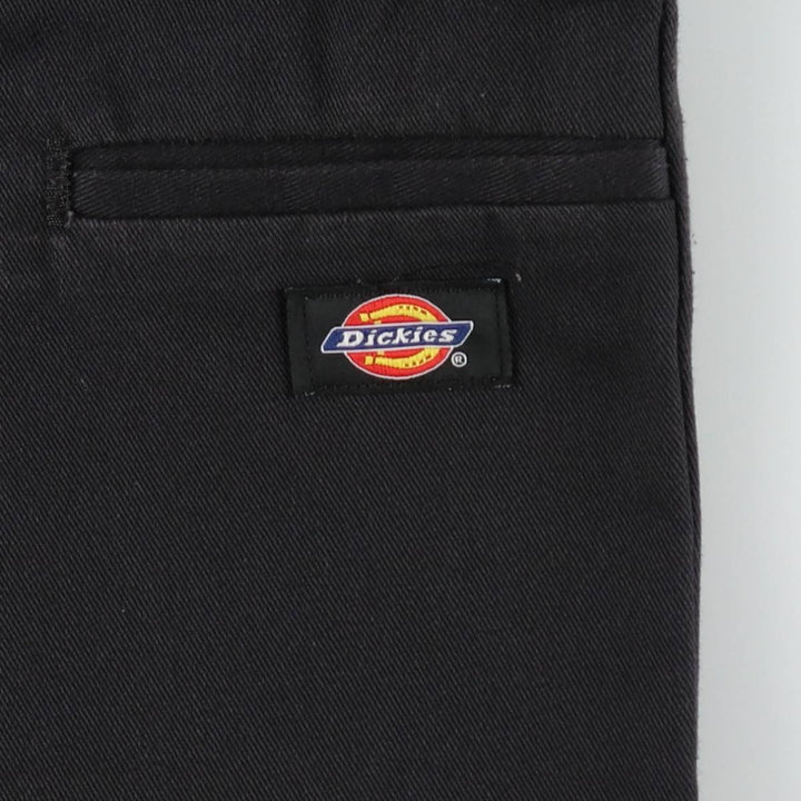 Dickies Loose Fit Double Knee Work Pants Men's W34 polyester black type Vintage Second Hand