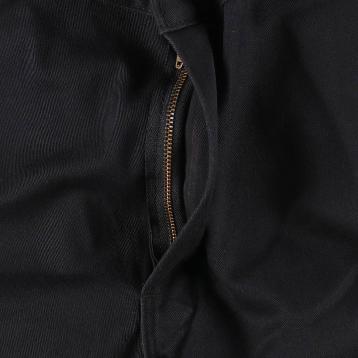 Dickies Loose Fit Double Knee Work Pants Men's W34 polyester black type Vintage Second Hand