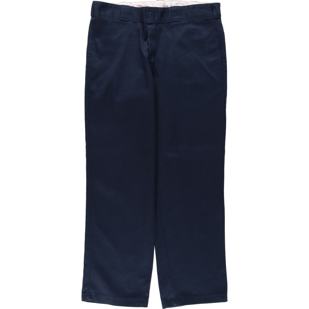 Dickies 874 Original Fit Work Pants, Men's, Size W35 polyester navy blue type Vintage Second Hand