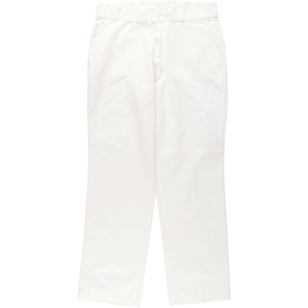 80s-90'S Dickies work pants, men's size W36 (approx.), vintage. polyester white type Vintage Second Hand