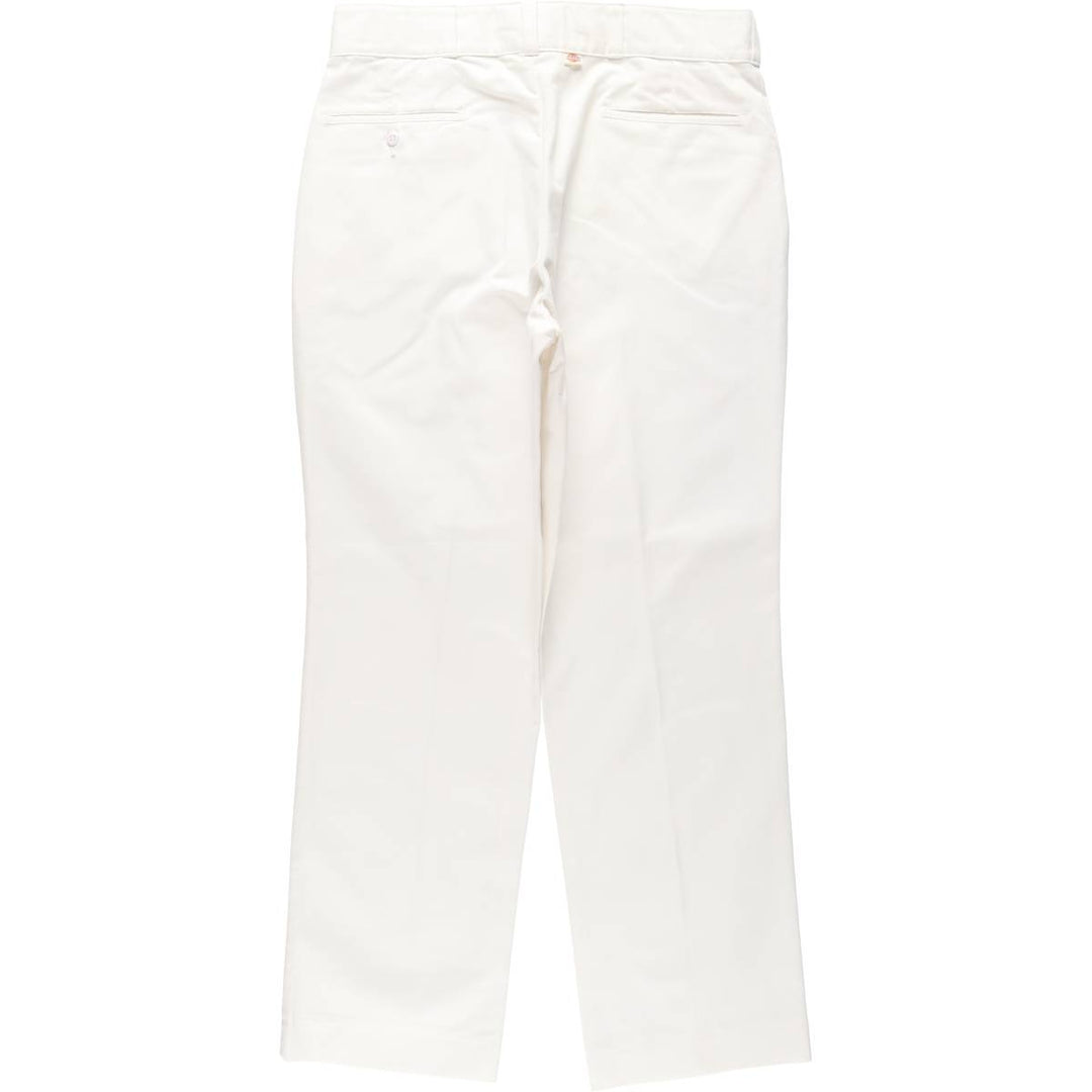80s-90'S Dickies work pants, men's size W36 (approx.), vintage. polyester white type Vintage Second Hand
