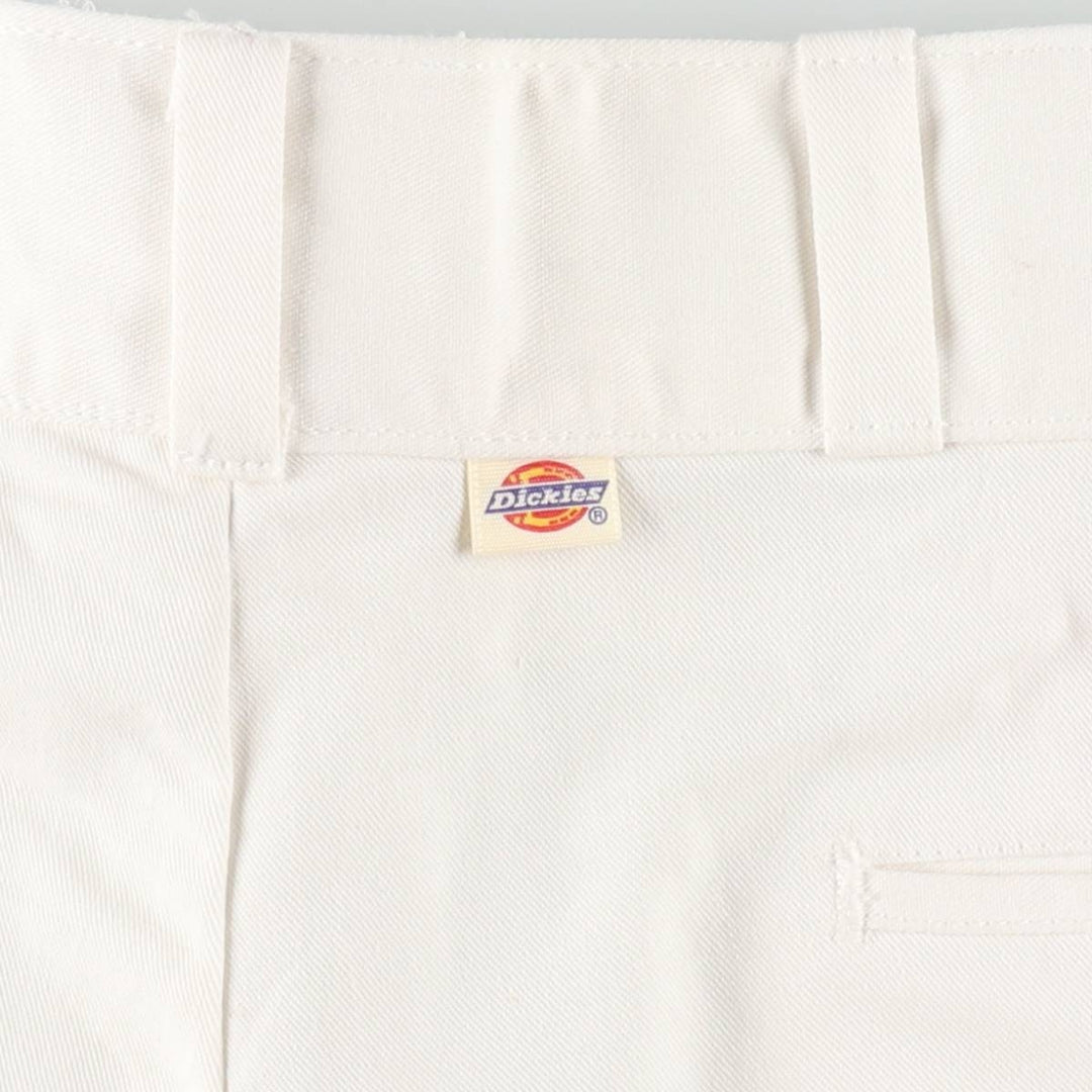 80s-90'S Dickies work pants, men's size W36 (approx.), vintage. polyester white type Vintage Second Hand