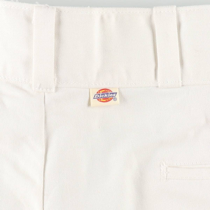 80s-90'S Dickies work pants, men's size W36 (approx.), vintage. polyester white type Vintage Second Hand