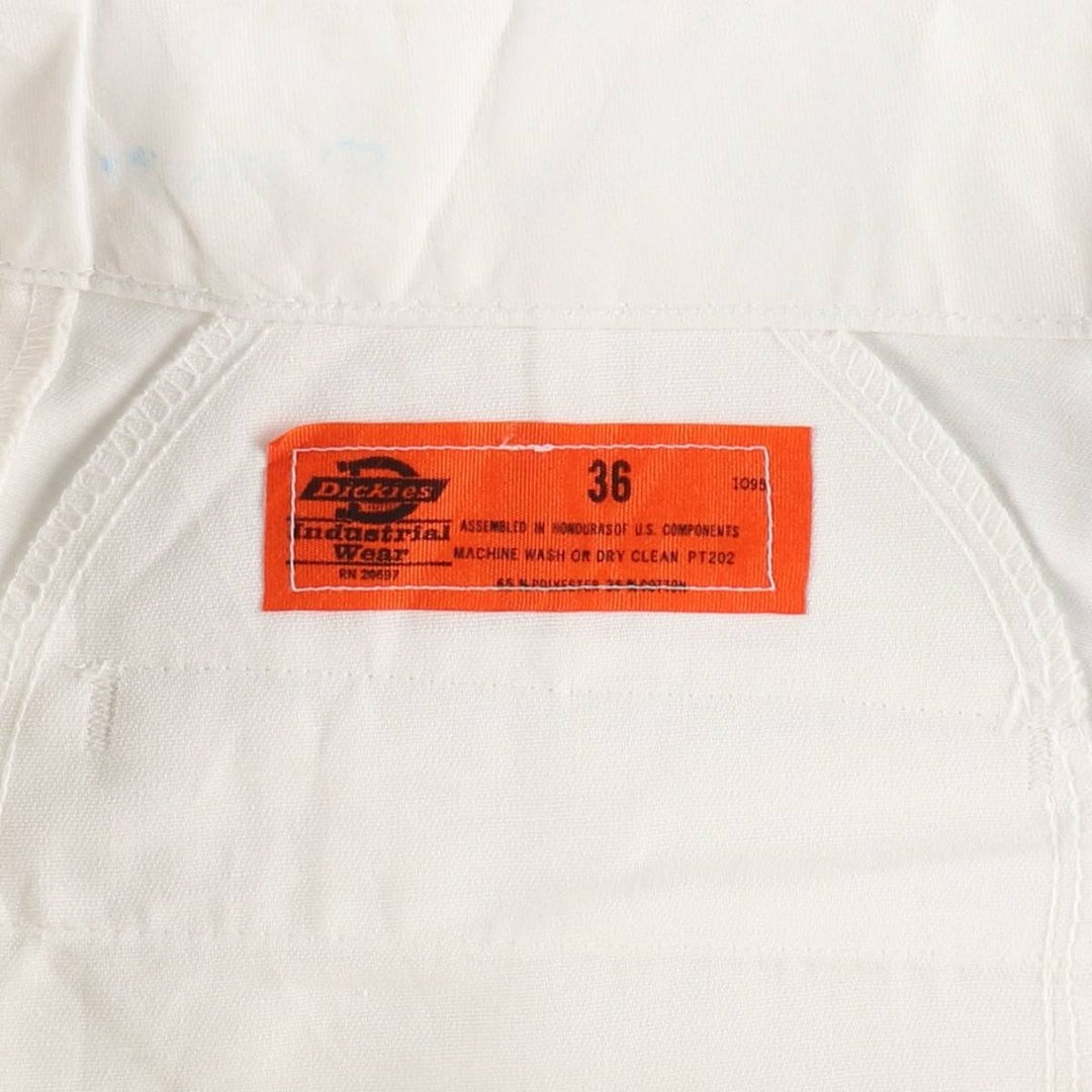 80s-90'S Dickies work pants, men's size W36 (approx.), vintage. polyester white type Vintage Second Hand
