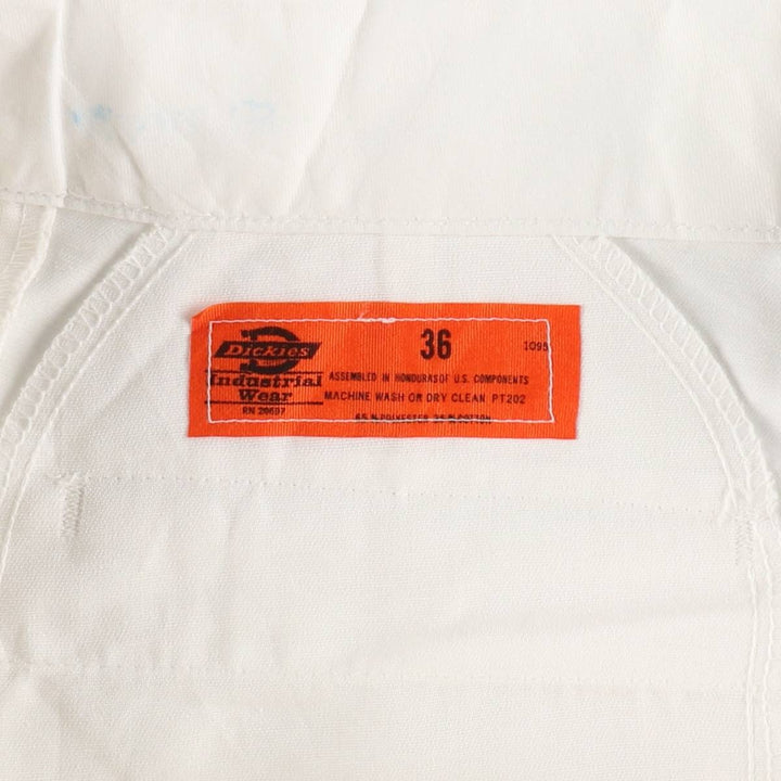 80s-90'S Dickies work pants, men's size W36 (approx.), vintage. polyester white type Vintage Second Hand