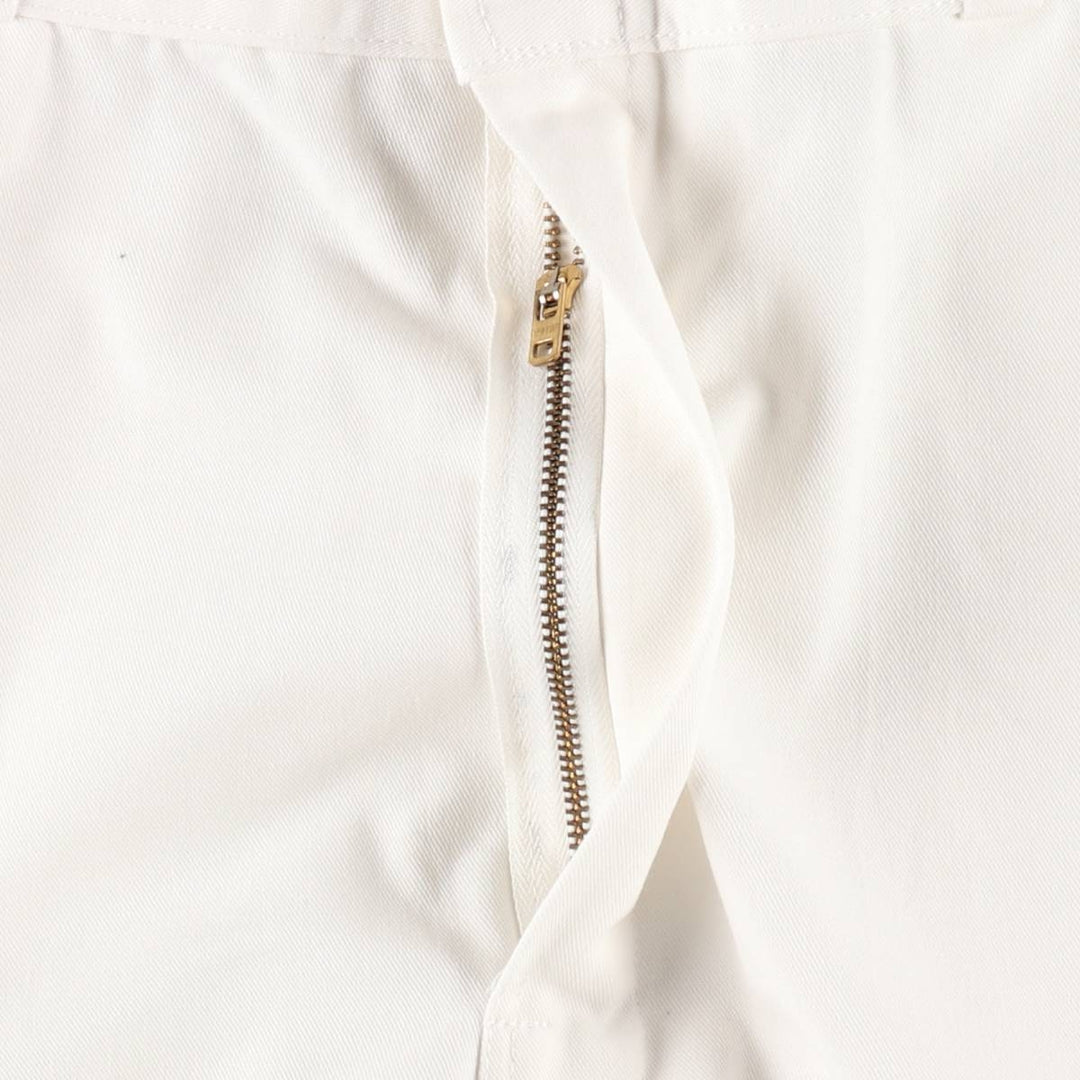 80s-90'S Dickies work pants, men's size W36 (approx.), vintage. polyester white type Vintage Second Hand
